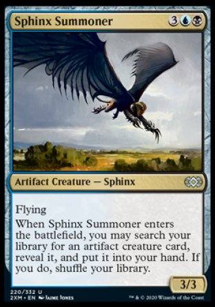 (220/332) Magic The Gathering Double Masters Single: Sphinx Summoner Holo Uncommon