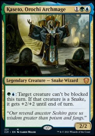 (221) Magic The Gathering Commander: Strixhaven Single: Kaseto, Orochi Archmage Mythic