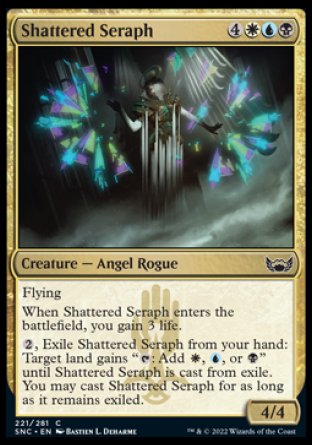 (221) Magic The Gathering Streets of New Capenna Single: Shattered Seraph Holo Common