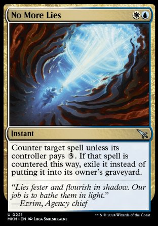 (221) Magic The Gathering Murders at Karlov Manor Single: No More Lies Holo Uncommon