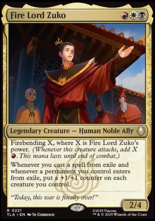 (221) Magic The Gathering Magic: The Gathering | Avatar: The Last Airbender Single: Fire Lord Zuko Rare