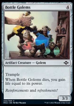 (222) Magic The Gathering Modern Horizons 2 Single: Bottle Golems Holo Common