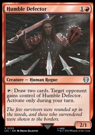 (222) Magic The Gathering Commander: The Lord of the Rings: Tales of Middle-earth Single: Humble Defector Uncommon