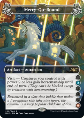 (222) Magic The Gathering Unfinity Single: Merry-Go-Round (V.2) Rare