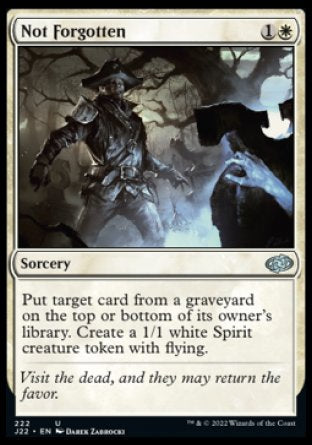 (222) Magic The Gathering Jumpstart 2022 Single: Not Forgotten Uncommon