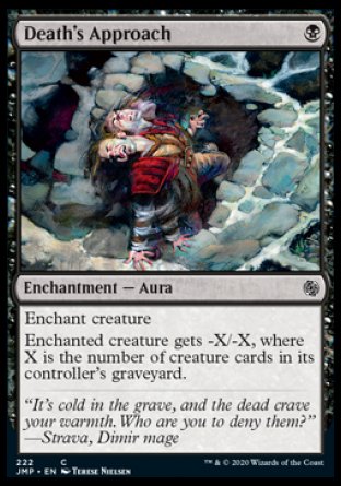 (222) Magic The Gathering Jumpstart Single: Death's Approach Common