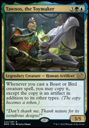 (222) Magic The Gathering The Brothers' War Single: Tawnos, the Toymaker Holo Rare