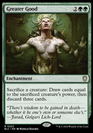 (223) Magic The Gathering Commander: Bloomburrow Single: Greater Good Rare