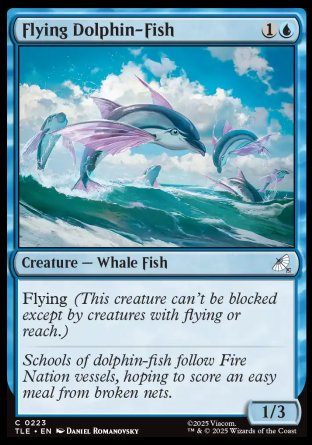 (223) Magic The Gathering Magic: The Gathering | Avatar: The Last Airbender: Eternal Single: Flying Dolphin-Fish Common