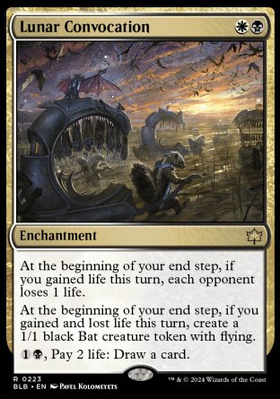 (223) Magic The Gathering Bloomburrow Single: Lunar Convocation  Rare