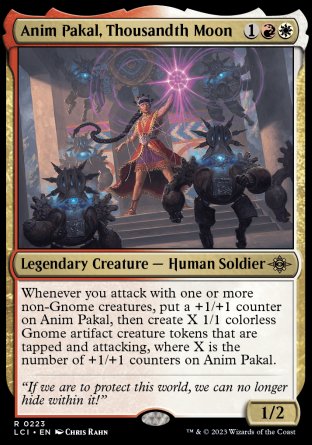 (223) Magic The Gathering The Lost Caverns of Ixalan Single: Anim Pakal, Thousandth Moon Holo Rare