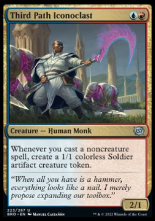 (223) Magic The Gathering The Brothers' War Single: Third Path Iconoclast Holo Uncommon