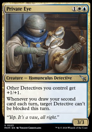 (223) Magic The Gathering Murders at Karlov Manor Single: Private Eye Uncommon