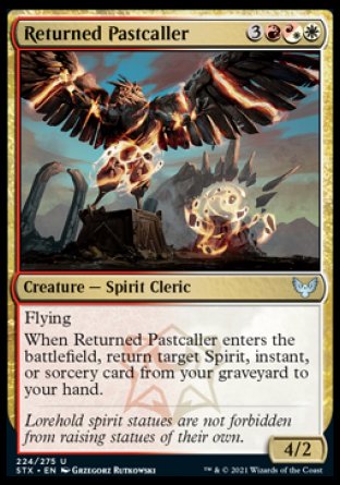 (224) Magic The Gathering Strixhaven: School of Mages Single: Returned Pastcaller Uncommon
