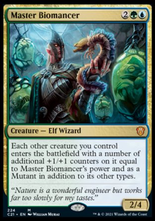 (224) Magic The Gathering Commander: Strixhaven Single: Master Biomancer Holo Mythic