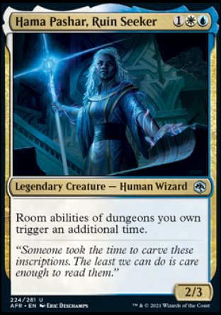 (224) Magic The Gathering Adventures in the Forgotten Realms Single: Hama Pashar, Ruin Seeker Holo Uncommon