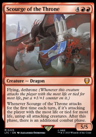 (225) Magic The Gathering Commander: The Lord of the Rings: Tales of Middle-earth Single: Scourge of the Throne Mythic