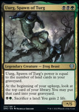(225) Magic The Gathering Dominaria United Single: Uurg, Spawn of Turg Uncommon