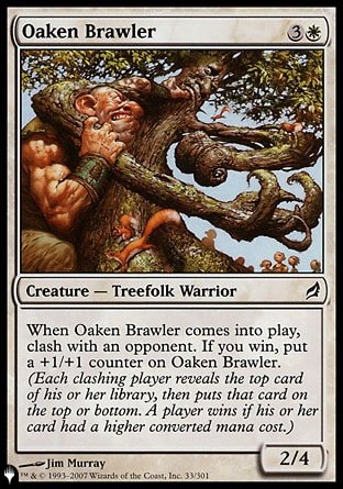 (033) Magic The Gathering The List Single: Oaken Brawler Common