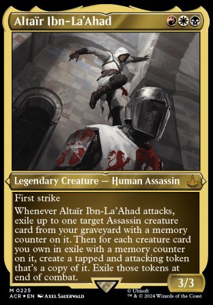 (225) Magic The Gathering Universes Beyond: Assassin's Creed: Extras Single: Alta������r Ibn-La'Ahad (V.2) Holo Mythic