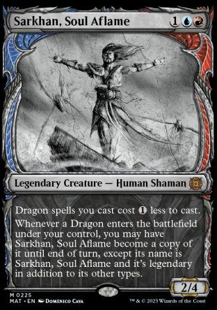 (225) Magic The Gathering March of the Machine: The Aftermath: Extras Single: Sarkhan, Soul Aflame (V.4) Mythic