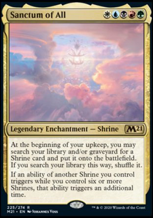 (225) Magic The Gathering Core 2021 Single: Sanctum of All Rare