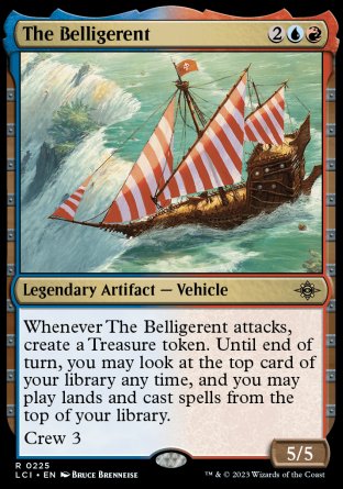 (225) Magic The Gathering The Lost Caverns of Ixalan Single: The Belligerent Holo Rare