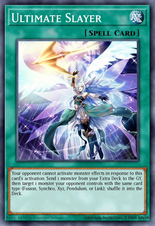 (070) YuGiOh TCG RA02: 25th Anniversary Rarity Collection II Single: Ultimate Slayer (V.4 - Platinum Secret Rare)  Platinum Secret Rare