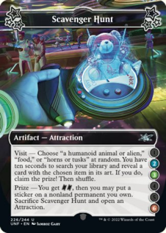 (226) Magic The Gathering Unfinity Single: Scavenger Hunt (V.3) Holo Uncommon
