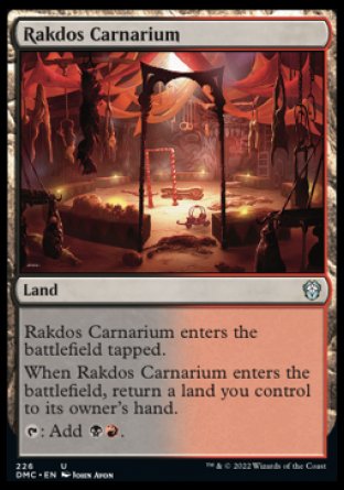 (226) Magic The Gathering Commander: Dominaria United Single: Rakdos Carnarium Uncommon