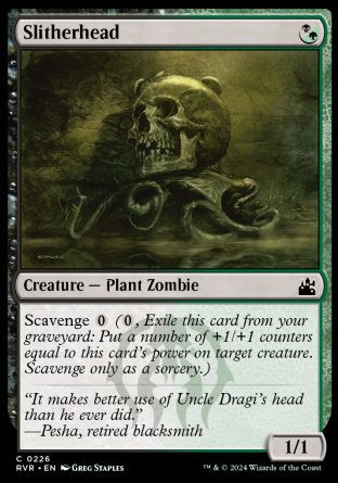 (226) Magic The Gathering Ravnica Remastered Single: Slitherhead Common