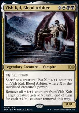 (226/332) Magic The Gathering Double Masters Single: Vish Kal, Blood Arbiter Holo Rare