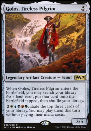 (226/280) Magic The Gathering Core 2020 Single: Golos, Tireless Pilgrim Holo Rare