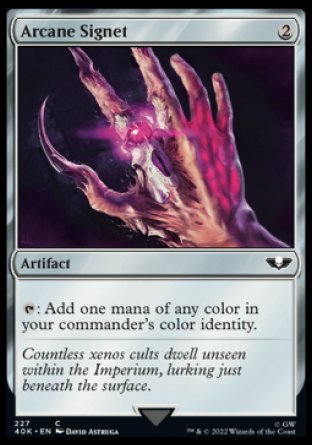 (227) Magic The Gathering Universes Beyond: Warhammer 40000 Single: Arcane Signet (V.1) Holo Common