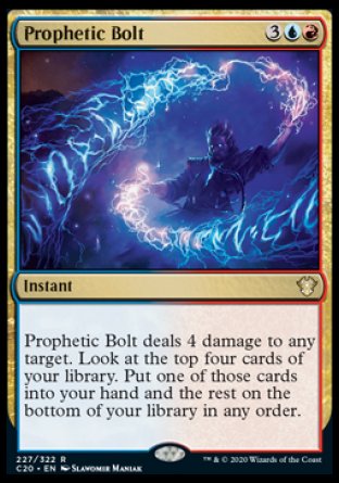 (227/322) Magic The Gathering Commander: Ikoria Single: Prophetic Bolt Rare