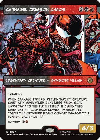 (227) Magic The Gathering Magic: The Gathering | Marvel's Spider-Man: Extras Single: Carnage, Crimson Chaos Rare