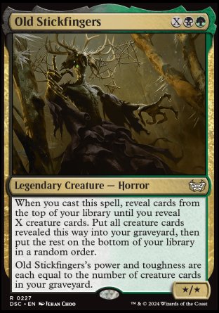 (227) Magic The Gathering Commander: Duskmourn: House of Horror Single: Old Stickfingers Rare