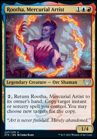 (227) Magic The Gathering Strixhaven: School of Mages Single: Rootha, Mercurial Artist Holo Uncommon