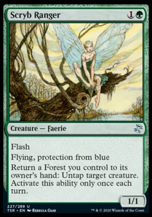 (227/289) Magic The Gathering Time Spiral Remastered Single: Scryb Ranger Holo Uncommon