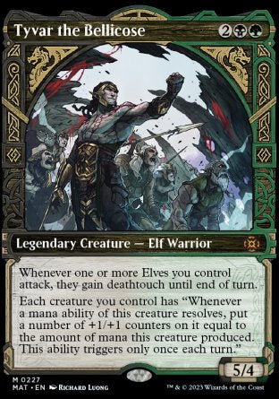 (227) Magic The Gathering March of the Machine: The Aftermath: Extras Single: Tyvar the Bellicose (V.4) Holo Mythic