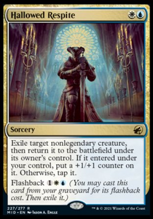 (227) Magic The Gathering Innistrad: Midnight Hunt Single: Hallowed Respite Holo Rare