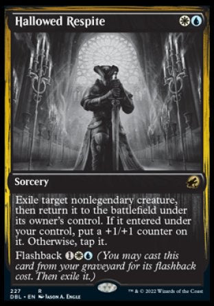 (227) Magic The Gathering Innistrad: Double Feature Single: Hallowed Respite Holo Rare