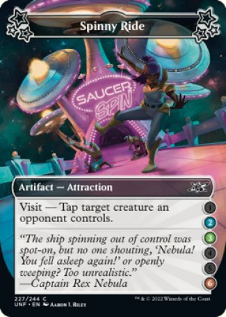 (227) Magic The Gathering Unfinity Single: Spinny Ride (V.6) Holo Common