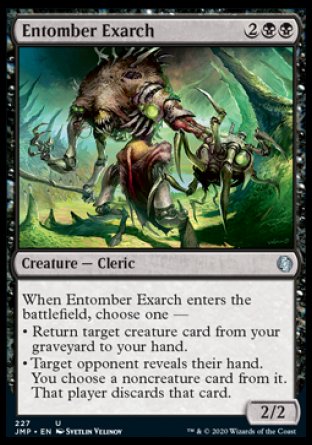 (227) Magic The Gathering Jumpstart Single: Entomber Exarch Uncommon