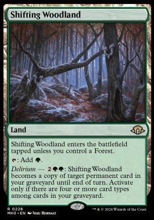 (228) Magic The Gathering Modern Horizons 3 Single: Shifting Woodland Rare