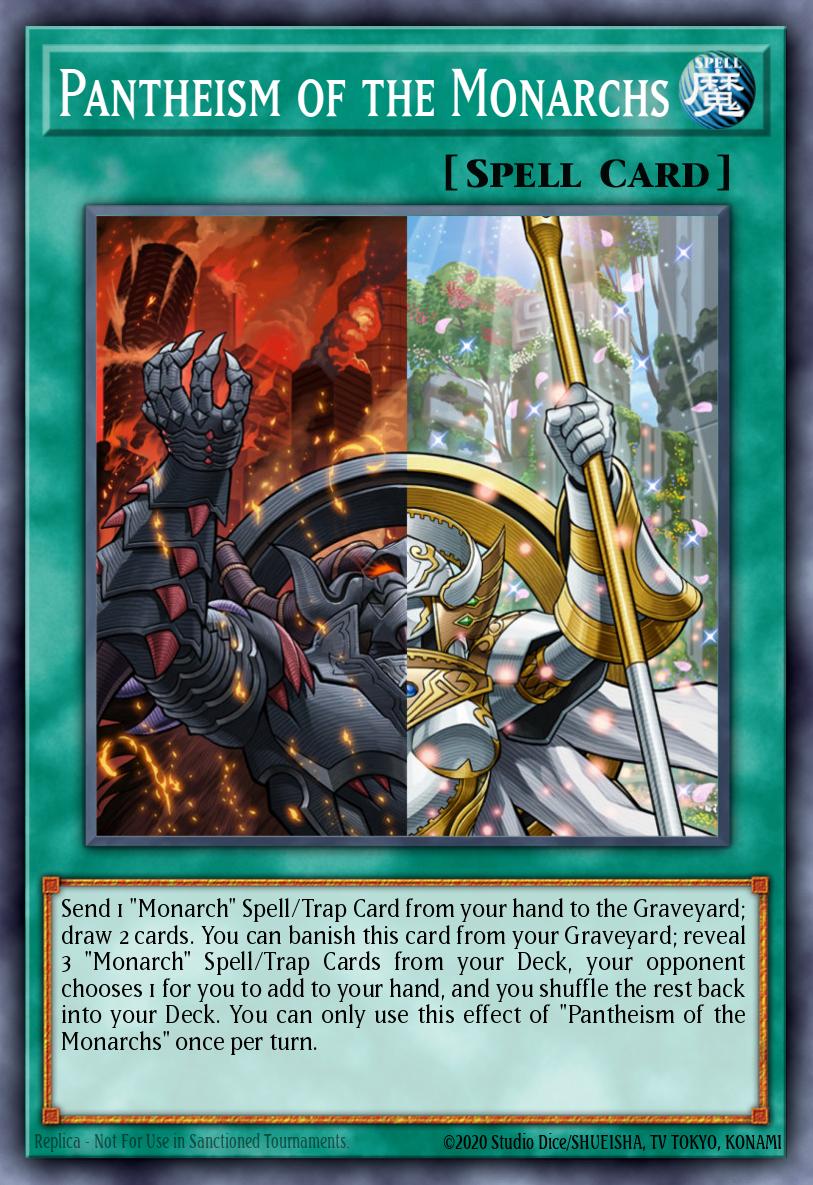 (261) YuGiOh TCG RA04: Quarter Century Stampede Single: Pantheism of the Monarchs (V.1 - Platinum Secret Rare) Platinum Secret Rare