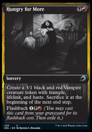 (228) Magic The Gathering Innistrad: Double Feature Single: Hungry for More Holo Uncommon