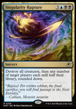 (228) Magic The Gathering Edge of Eternities: Promos Single: Singularity Rupture (V.2) Rare