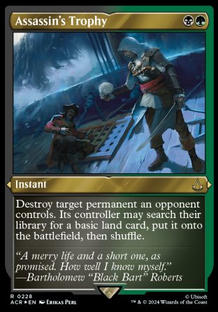 (228) Magic The Gathering Universes Beyond: Assassin's Creed: Extras Single: Assassin's Trophy (V.2) Holo Rare