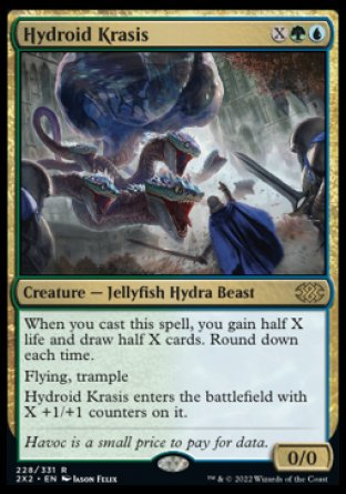(228) Magic The Gathering Double Masters 2022 Single: Hydroid Krasis Rare